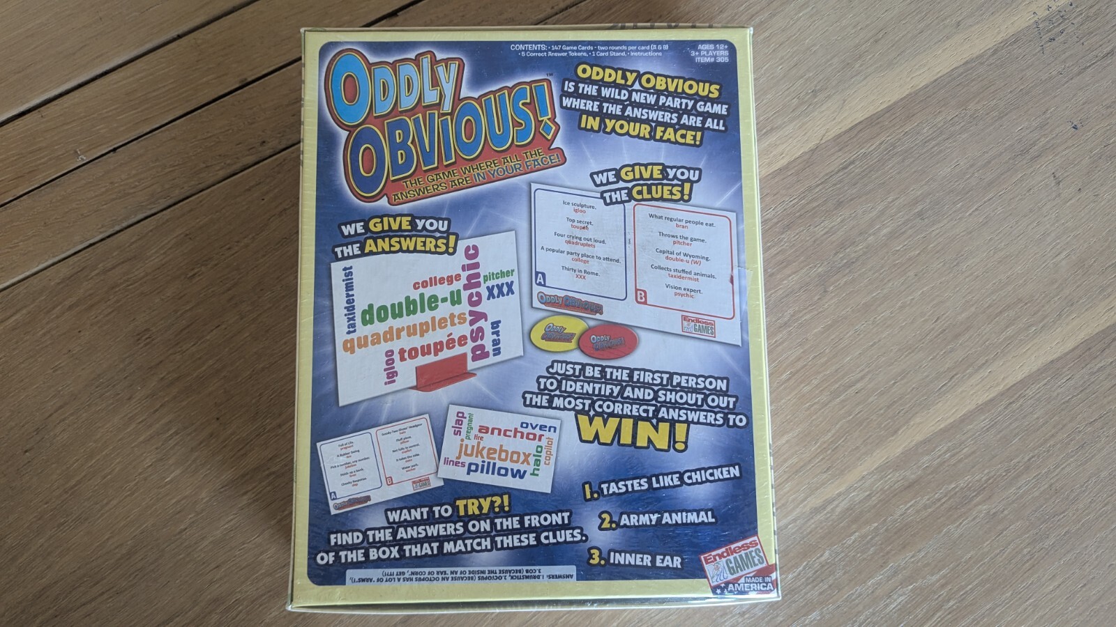 Oddly Obvious Party Game New Sealed