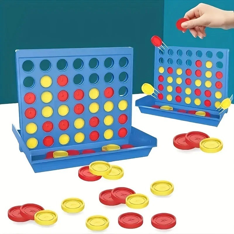 Four in a Row Connect Game Board Family Kids Educational Strategy Toy Classic