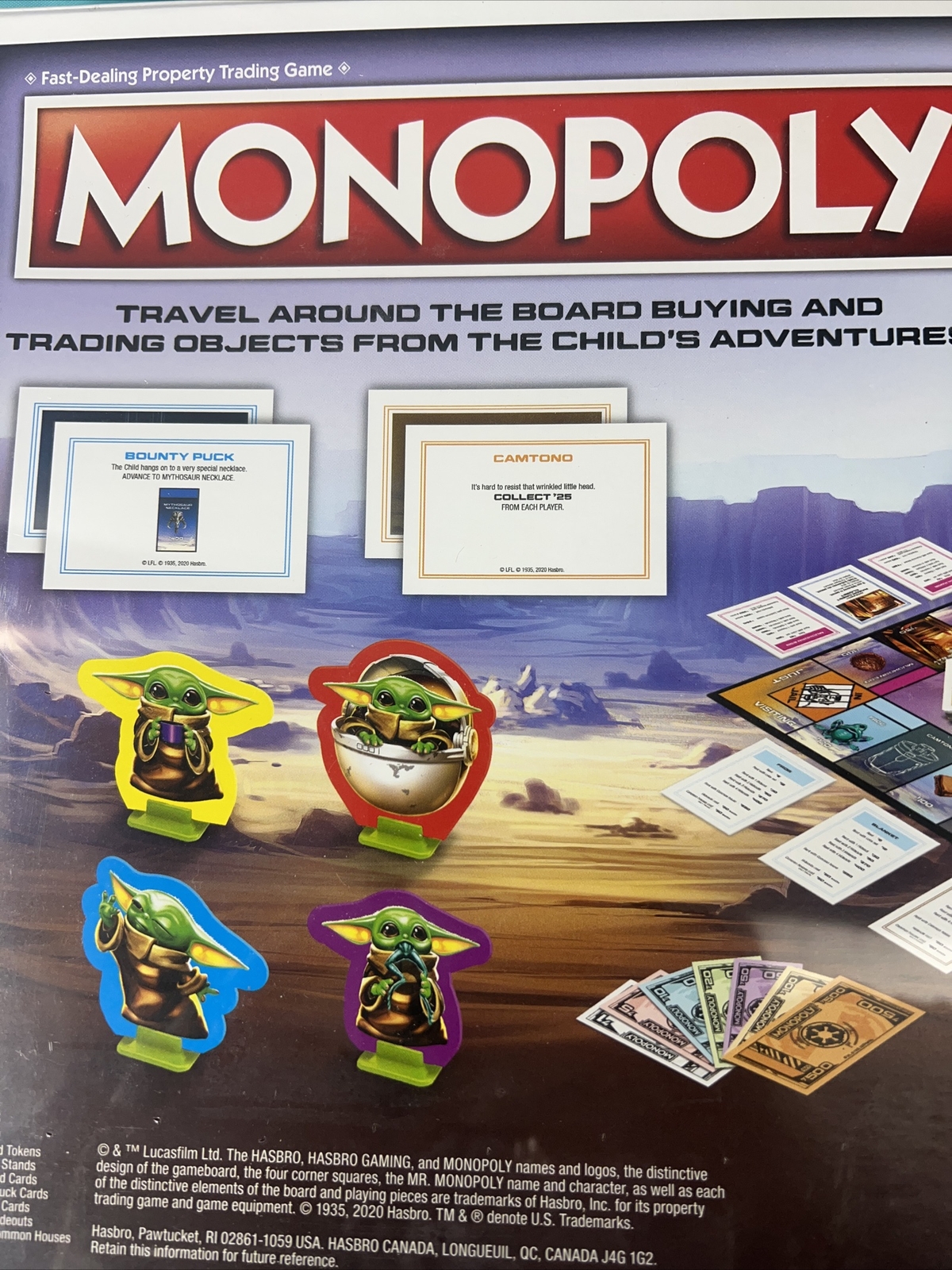 🔥 Star Wars Mandalorian The Child Grogu Limited Edition Monopoly Game SEALED
