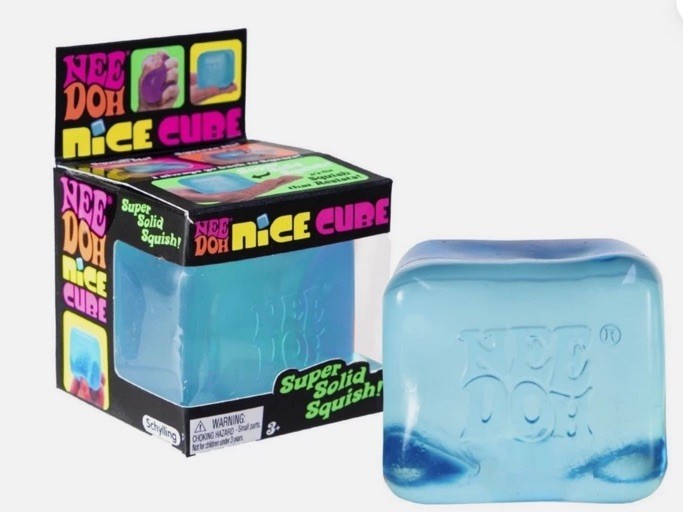 NeeDoh Nice Cube Blue Schylling Nee Doh Genuine NEW BLUE J4