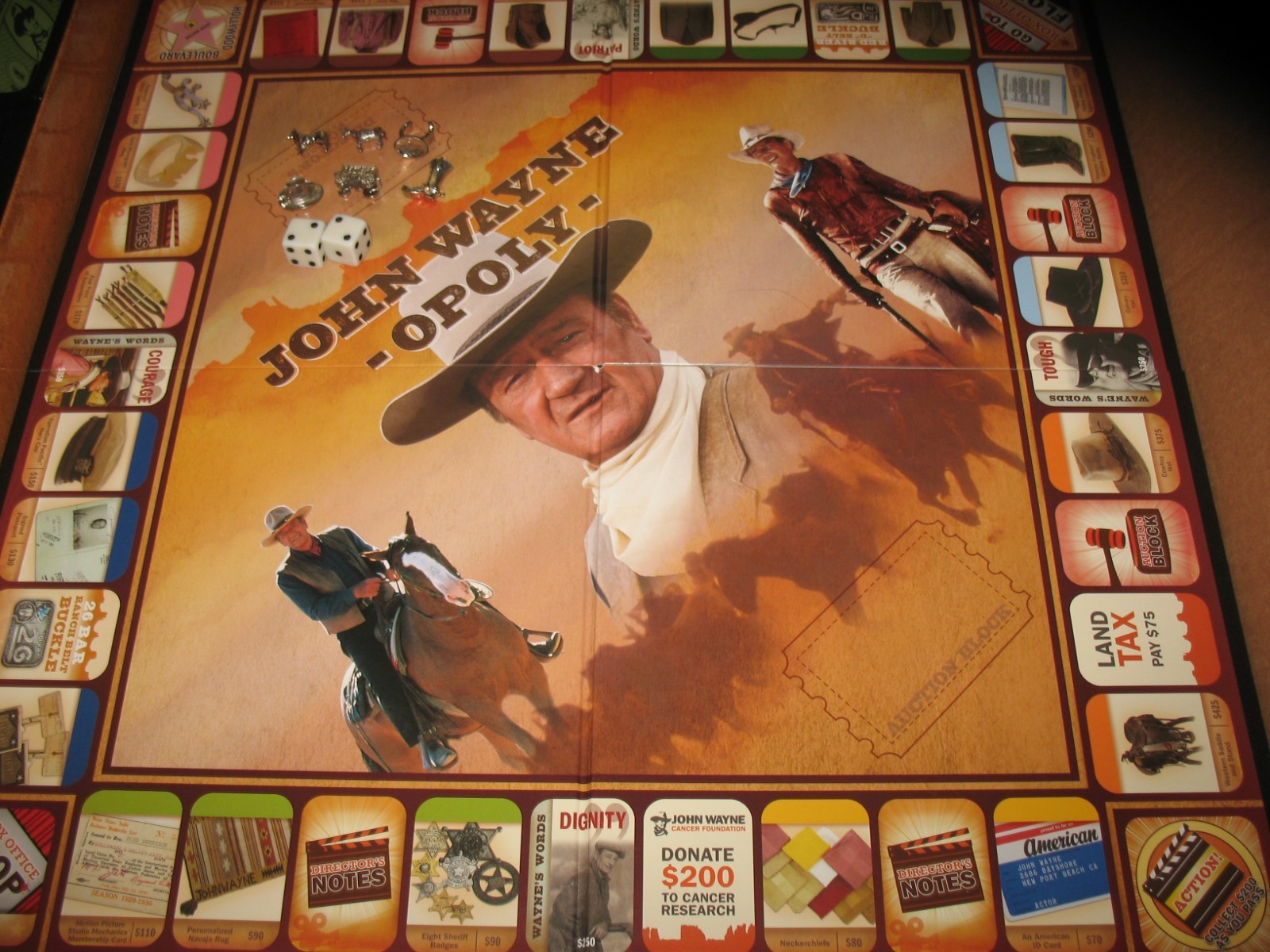 MasterPieces John Wayne -Opoly Board Game