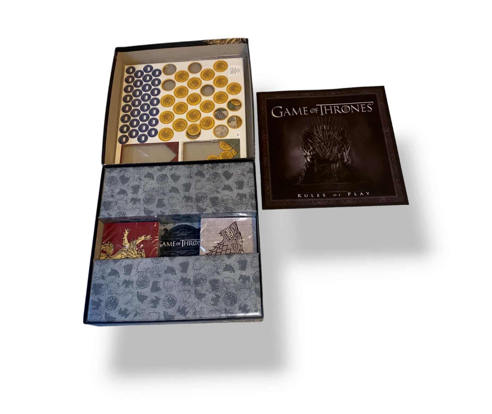 Game of Thrones NIB 2 player Card Board Game HBO Edition TV Series Complete 2012