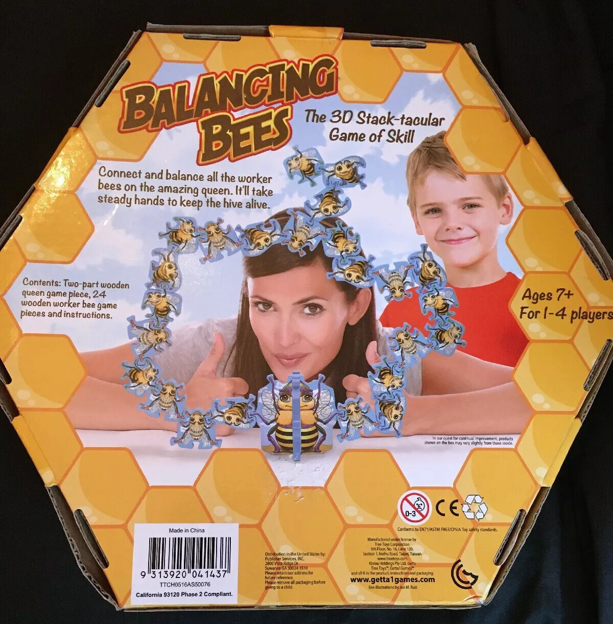 Balancing Bees 3D Stacking Game Of Skill Complete 7+ years 1 to 4 players
