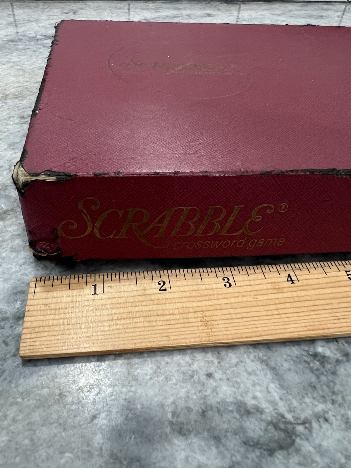 Vintage Selchow & Righter Scrabble Board Game 1950s/60s Complete 100 Wooden Tile