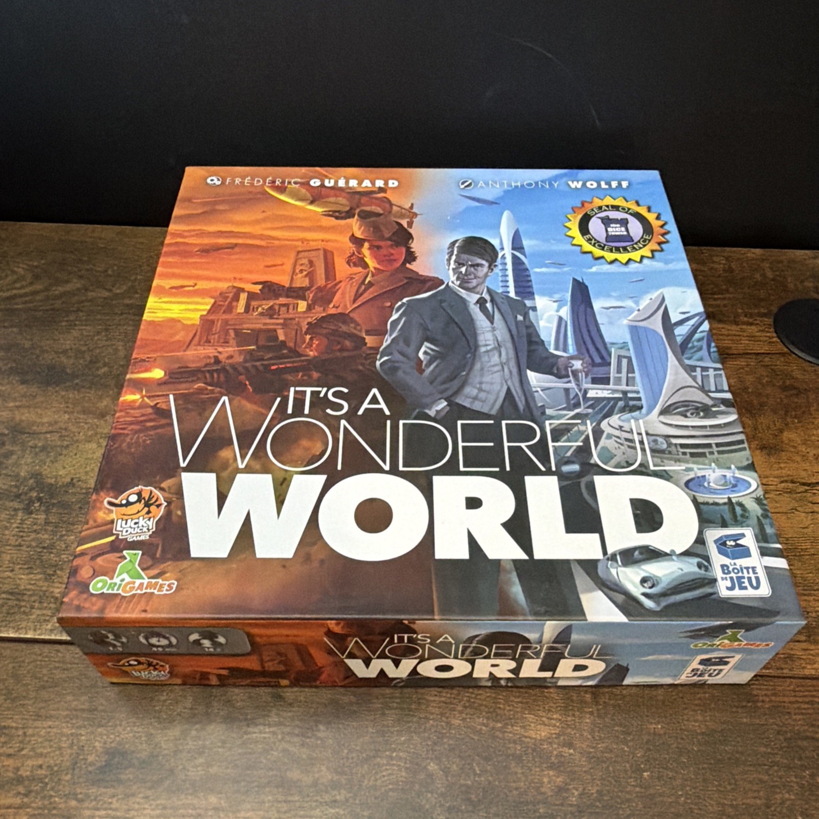 It’s A Wonderful World Card Drafting and Engine Building Board Game Complete Set