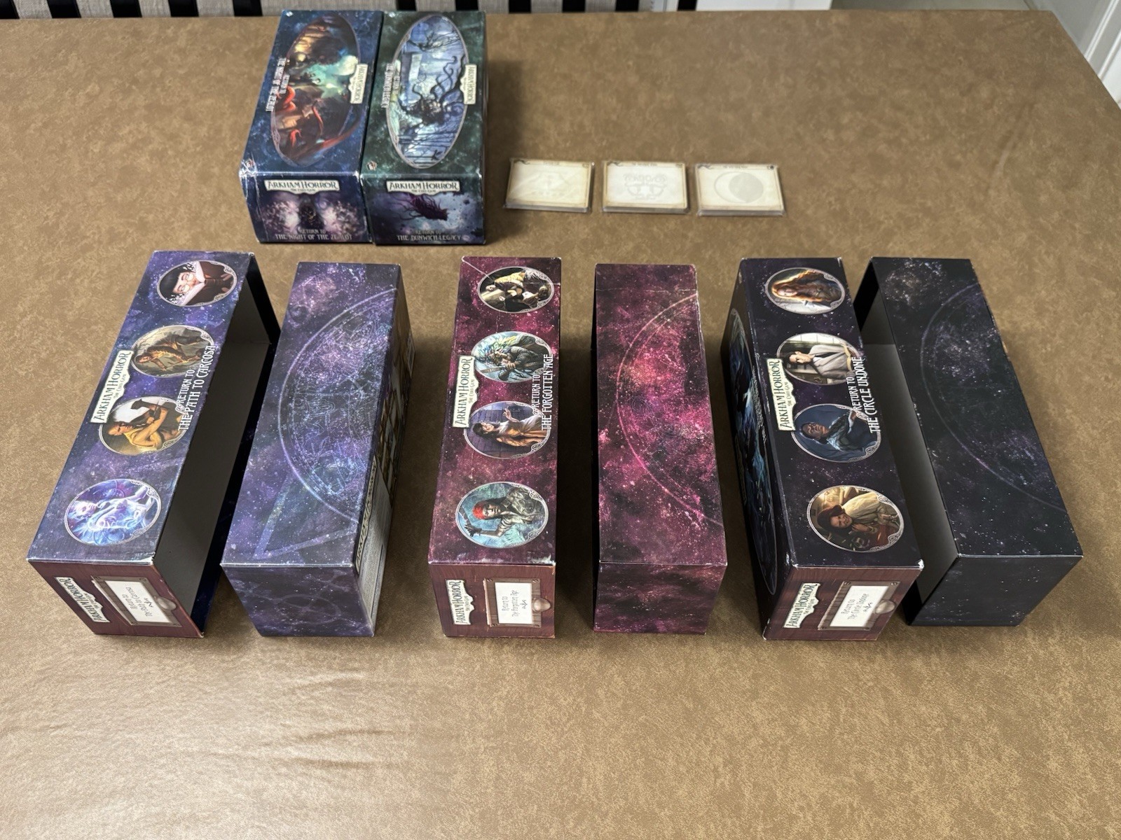Arkham Horror LCG Lot, Return To Boxes + Dividers, Zealot Dunwich Carcosa + More