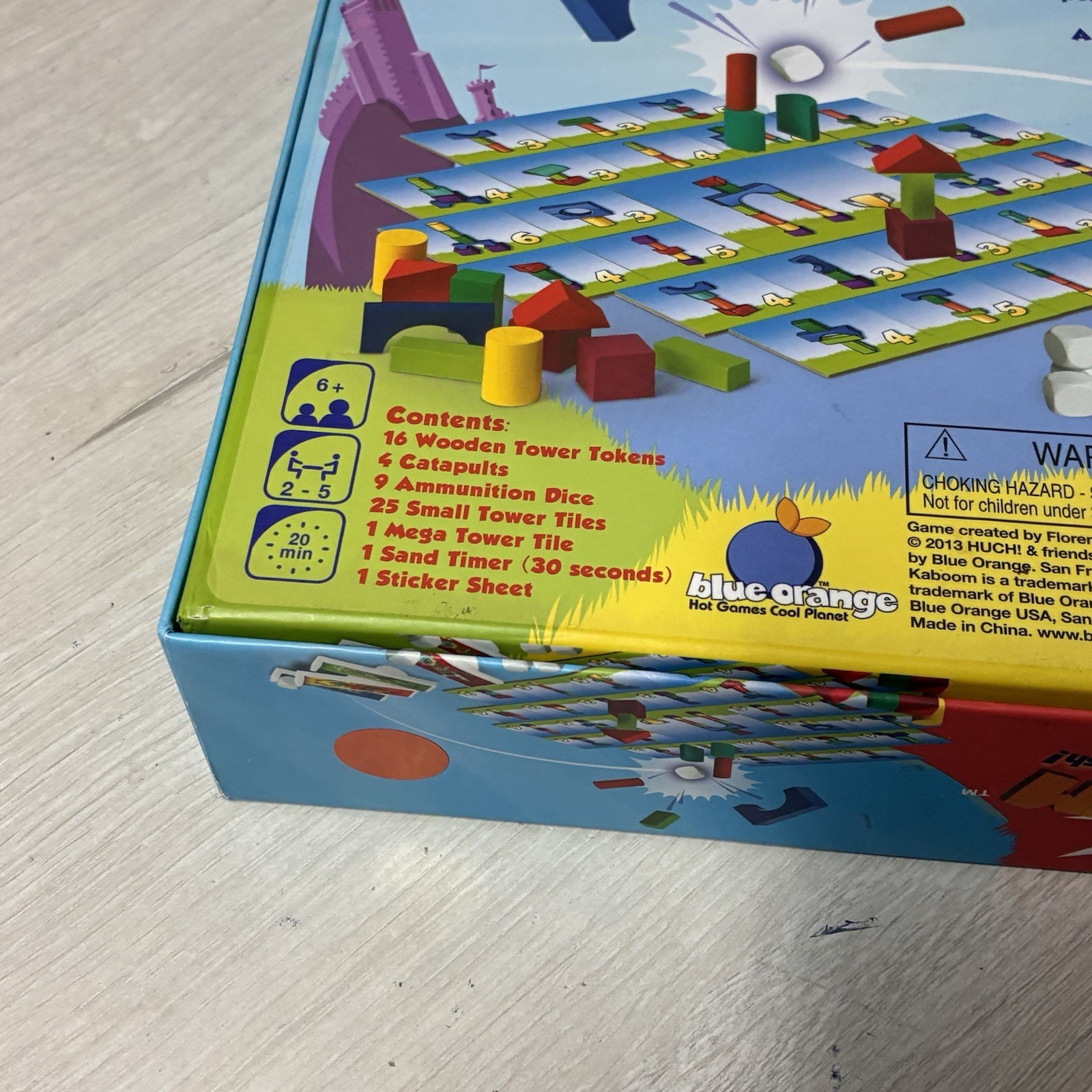 Blue Orange Kaboom Stacking Crashing Building Board Game Strategy 90% Complete