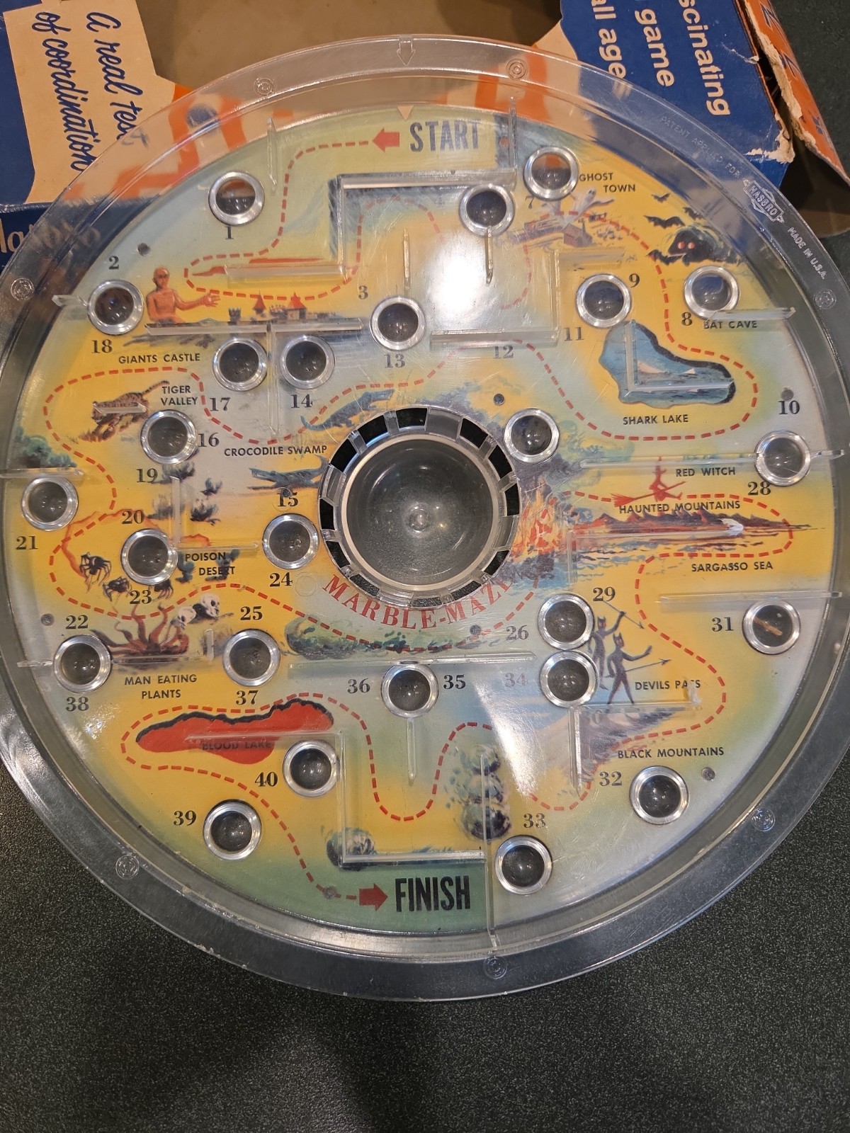 Vintage Hasbro Marble Maze Skill Game in Original Box