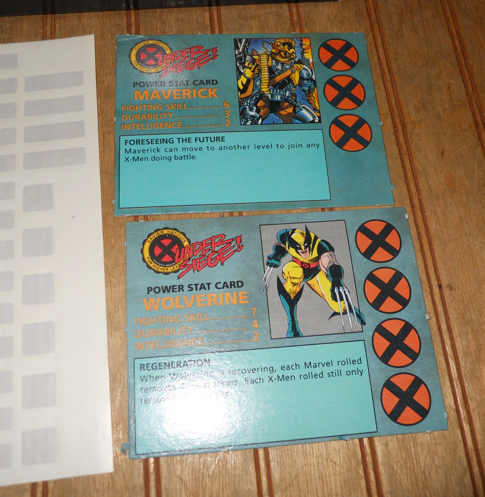 1994 Marvel Comics X-MEN UNDER SIEGE Board Game By Pressman as-is INCOMPLETE