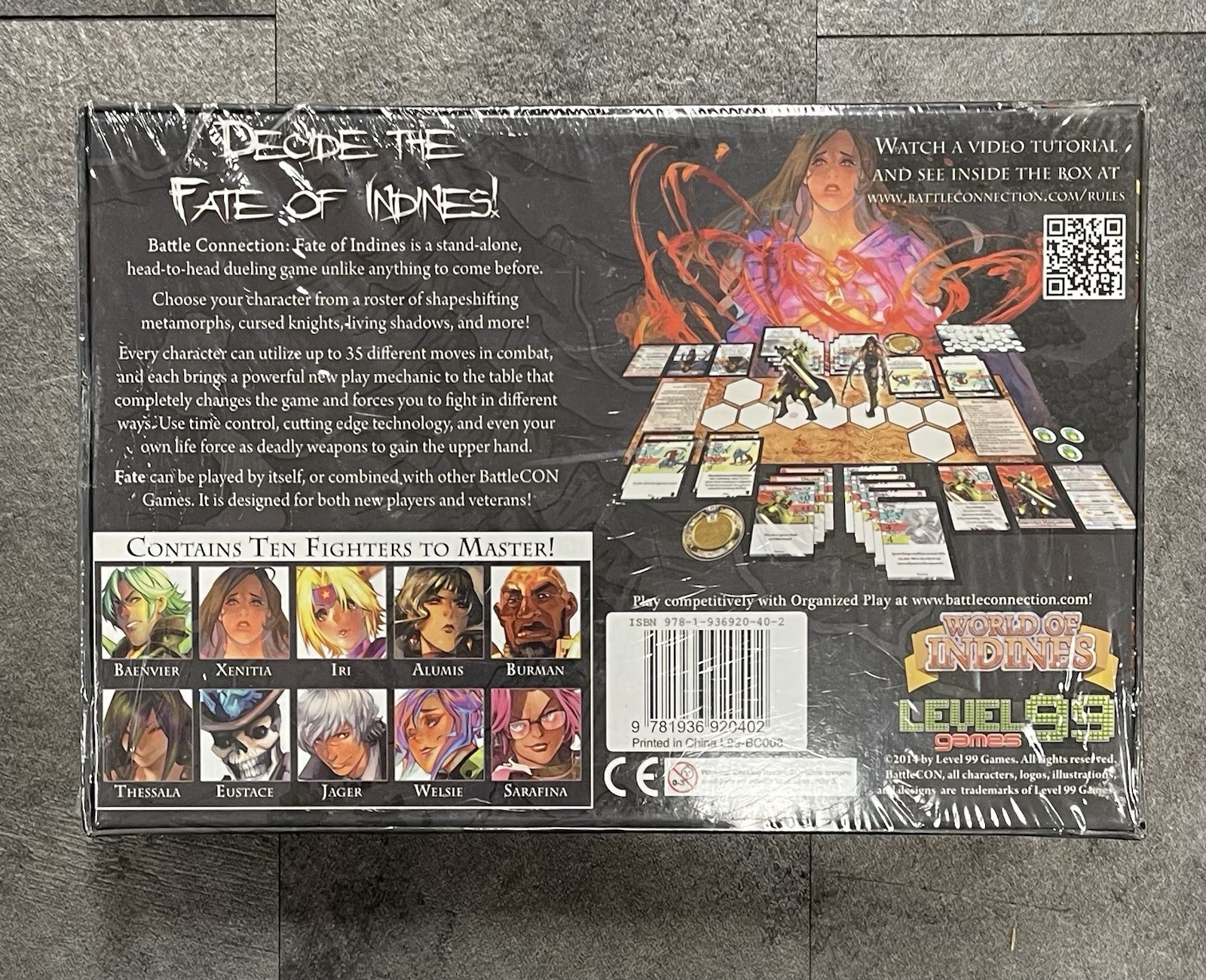 Battle Con Fate of the Indines Board card Game by Level 99 games 2014