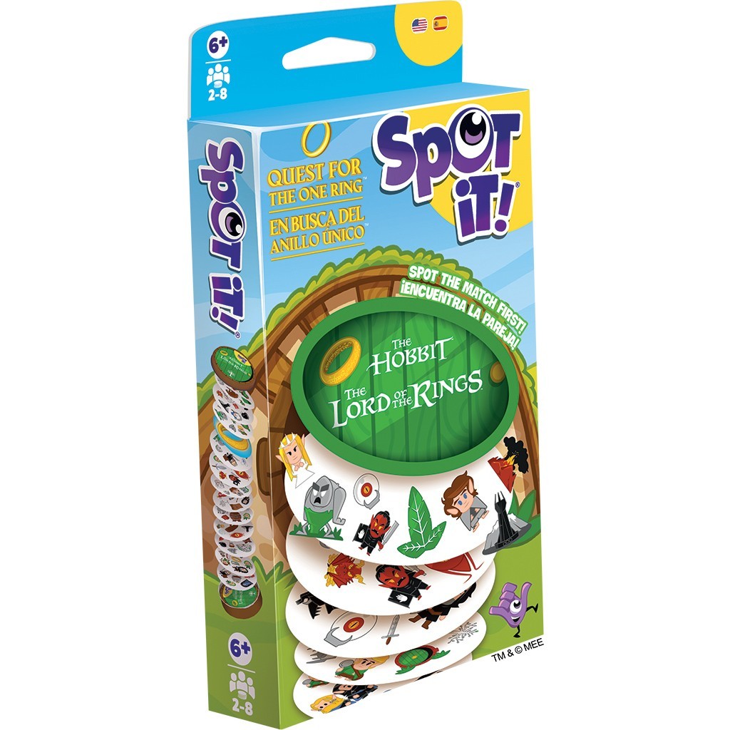 Spot It! Lord Of The Rings The Hobbit LOTR Card Game Zygomatic Quest One Ring