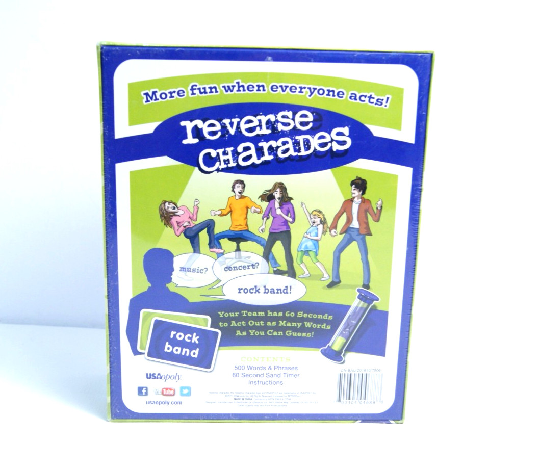 Party Game Lot (3): Watch Ya Mouth, Family Feud, Reverse Charades New Sealed