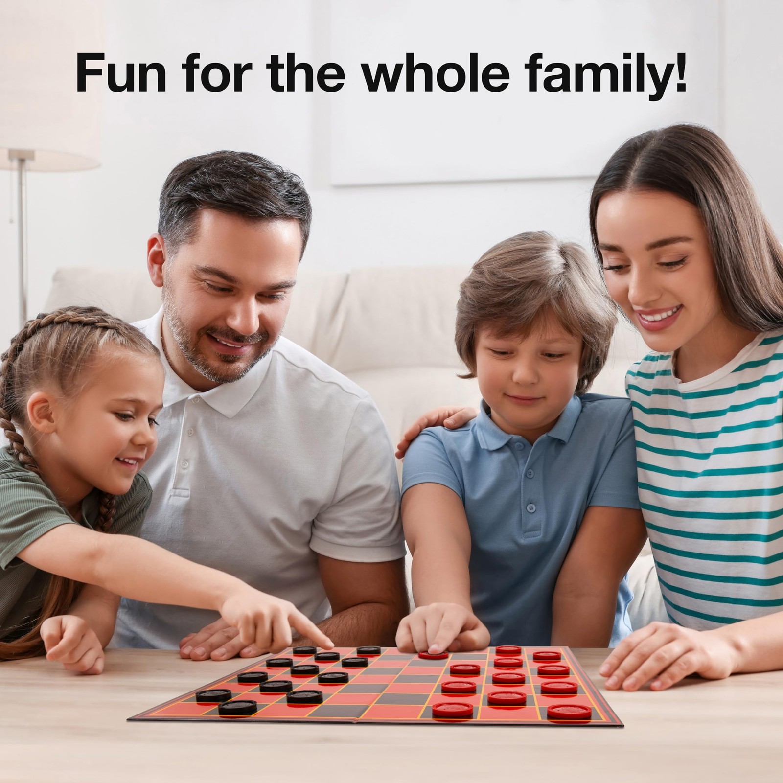 – Multiplayers Strategy Checker Board Game for Kids Adults – Portable Educat…