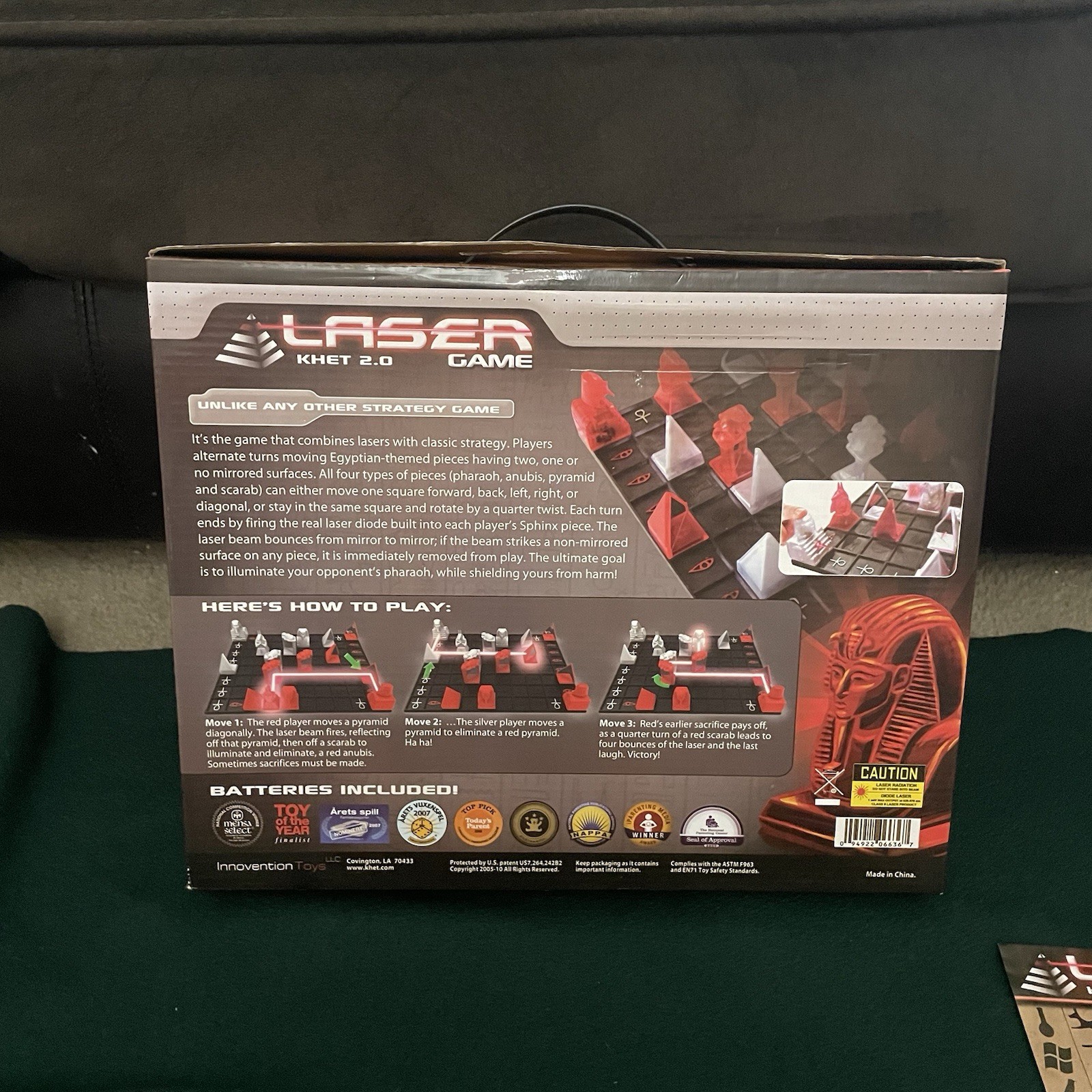 Laser Khet 2.0 Strategy Board Game- Mensa Select, NAPPA, TOTY Complete Tested