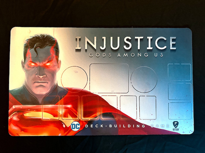 DC Deck-Building Game Kickstarter Exclusive Injustice Playmat NEW