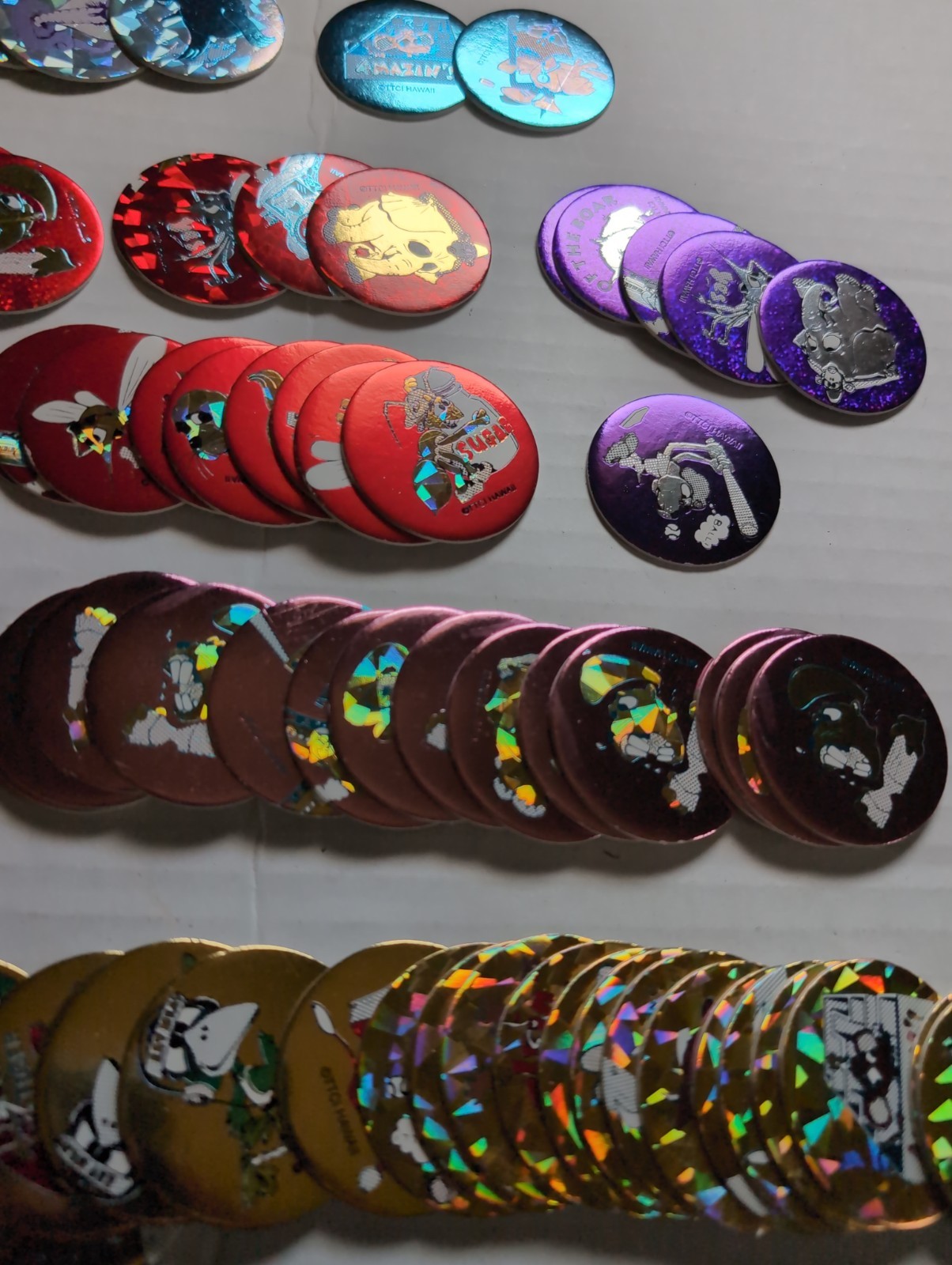 1993 Pog Pogs Lot Of 100 TTCI Hawaii