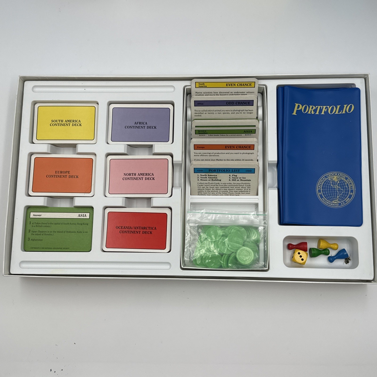 Vintage 1990 On Assignment with National Geographic Educational Board Game Compl