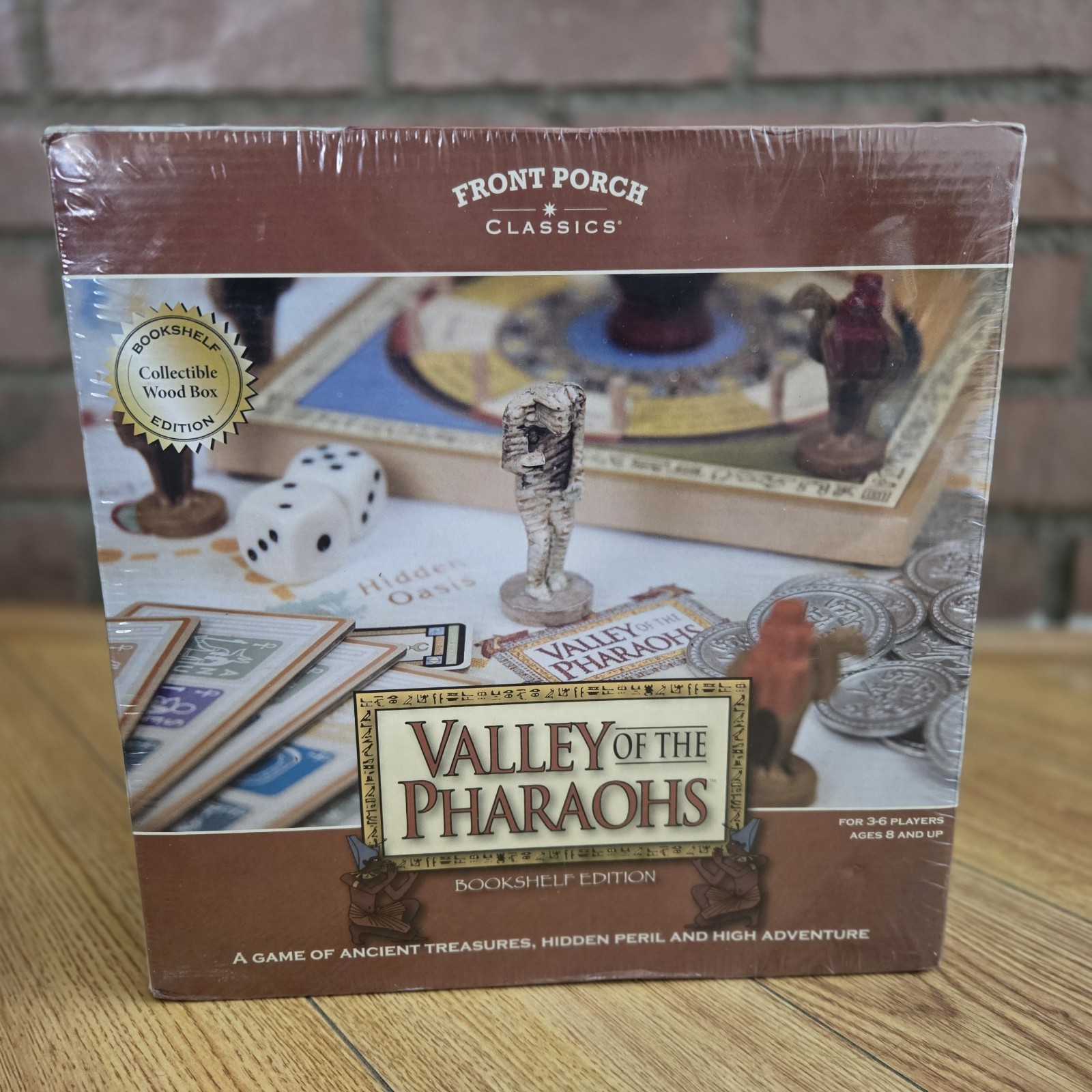SEALED: Valley Of The Pharaohs Bookshelf Edition Front Porch Classics Wood Box