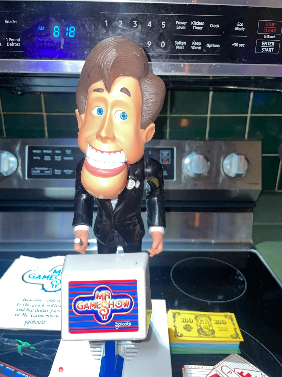 Vintage 1987 Mr. Game Show Gus Glitz Electronic Talking Game Galoob Complete