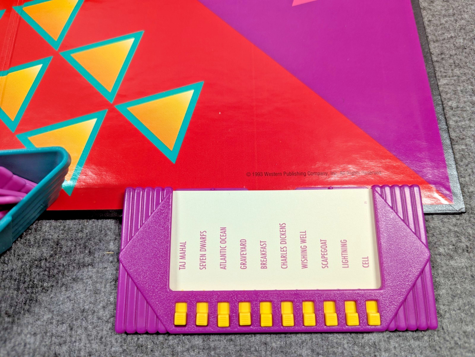 Vintage Rapid Recall Board Game (1993) Fast Fun Memory 100% Complete