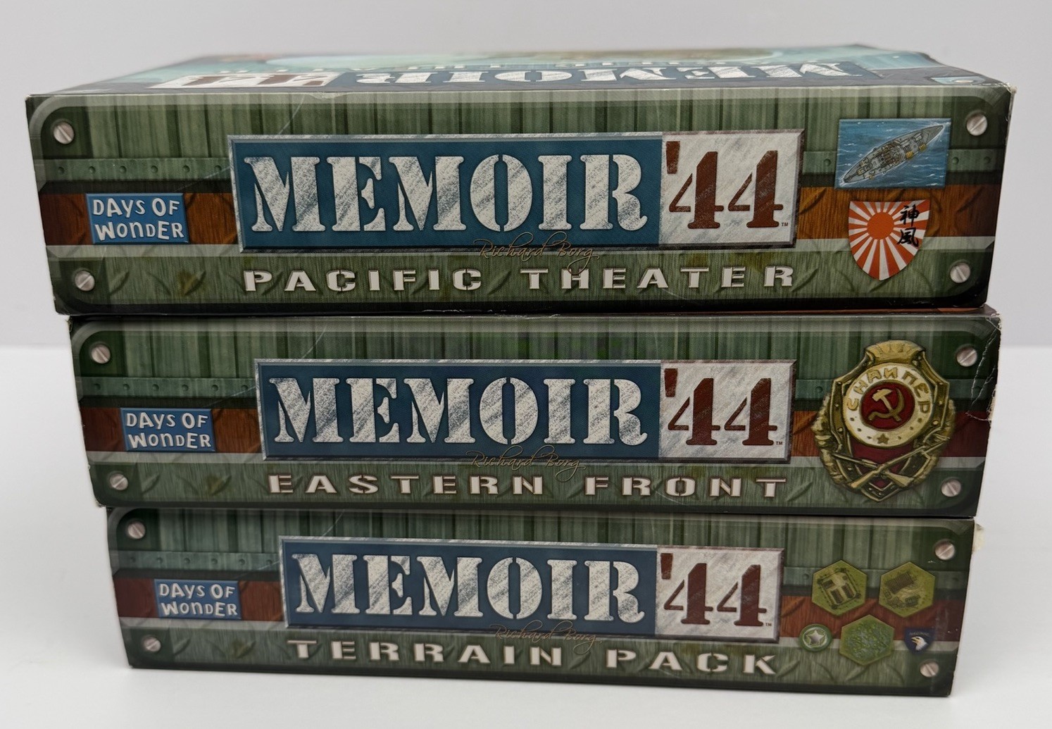 Memoir ’44 Board Game Expansion Lot Pacific Theater Eastern Front Terrain Pack