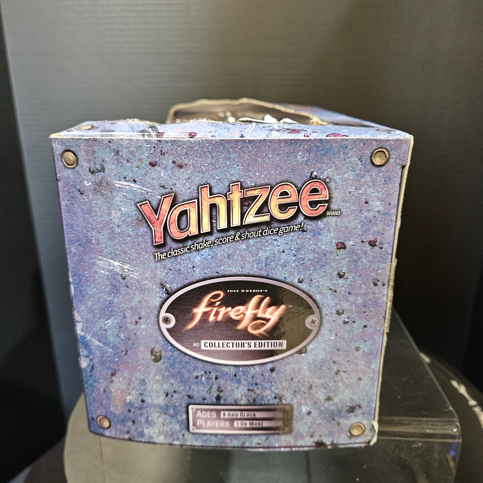 Yahtzee Firefly Collectors Edition Board Game Serenity Ship Dice Cup 5 Dice