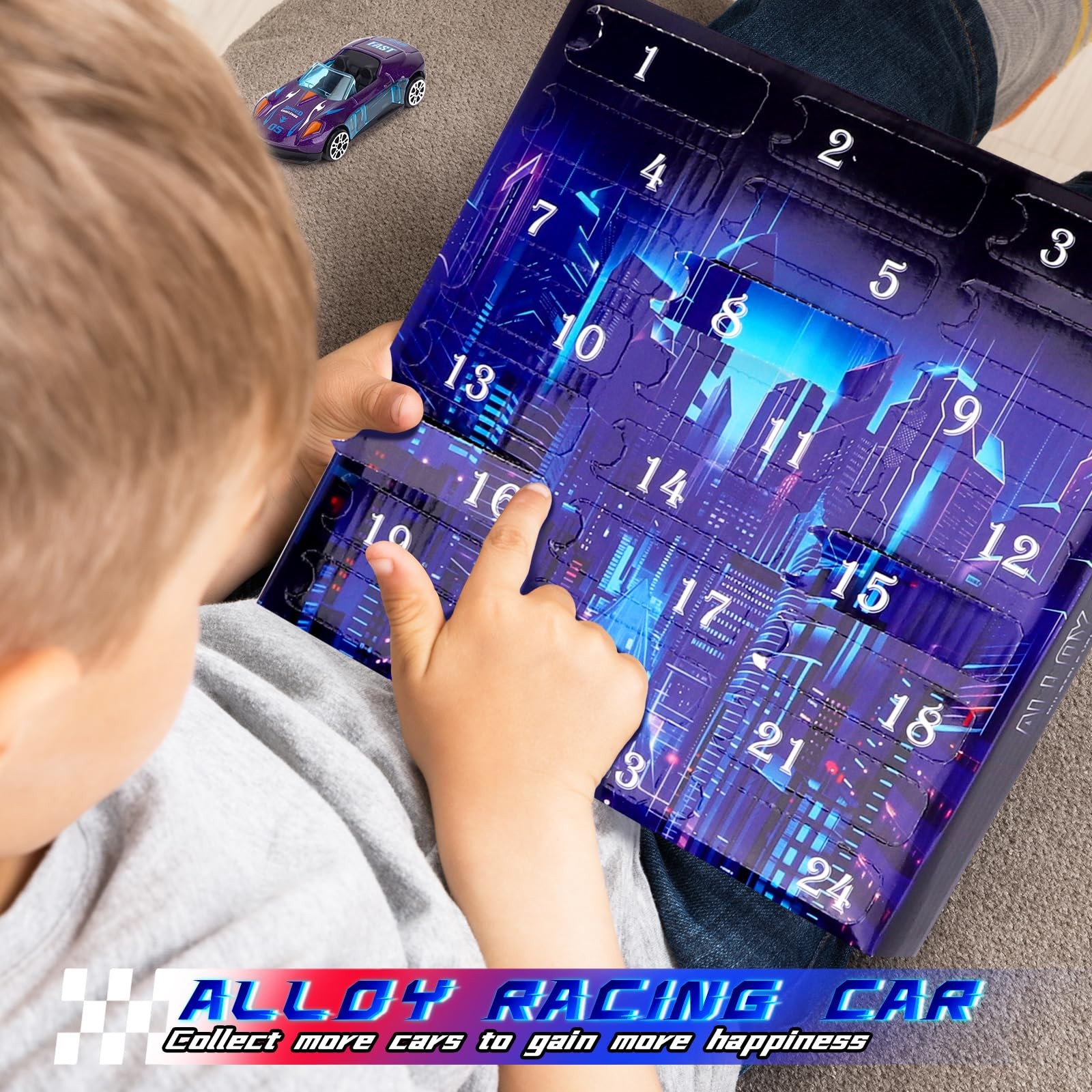 Advent Calendar Boys, 24 Pack Play Vehicles for