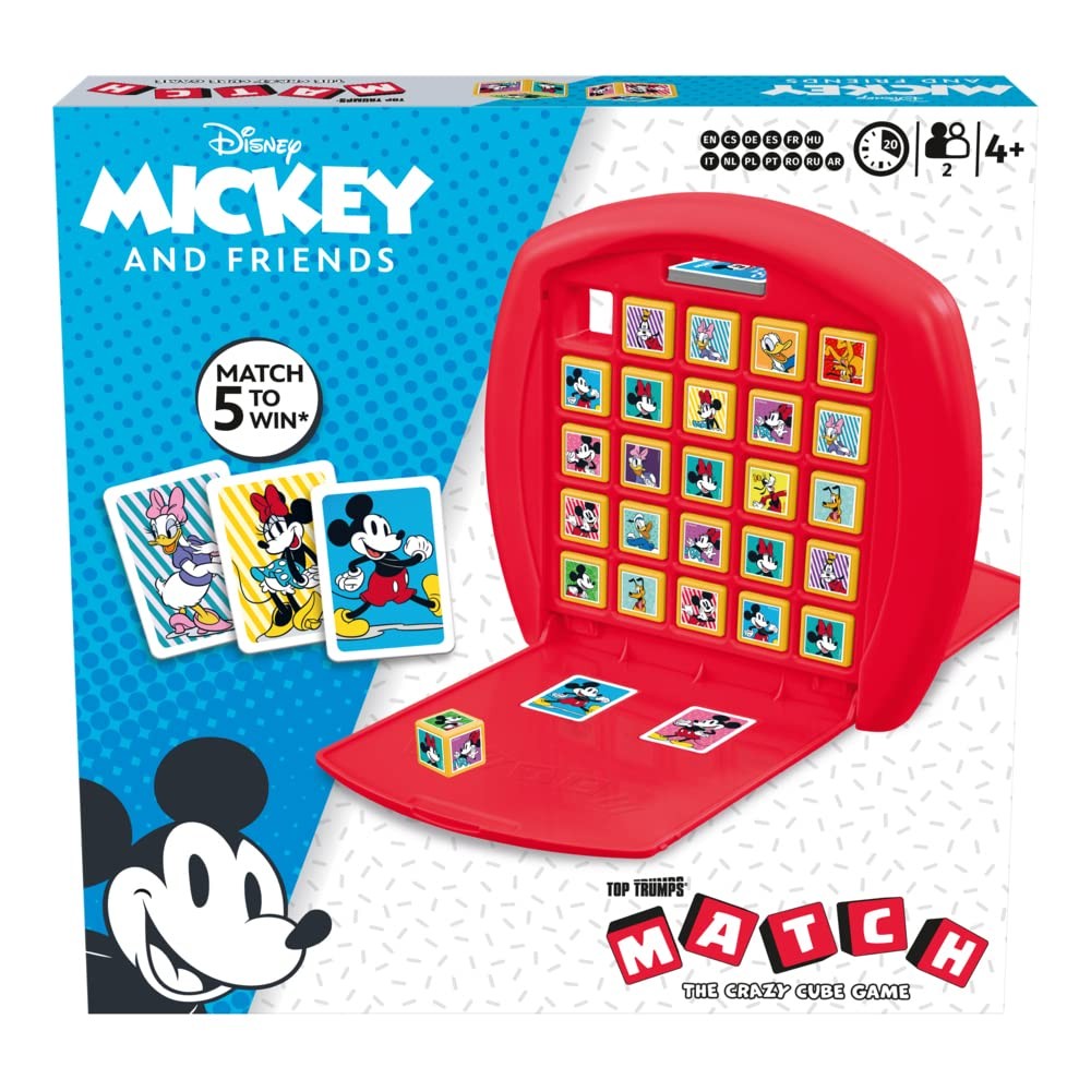 Top Trumps Match Game Mickey Mouse – Family Board Games for Kids and Adults -…