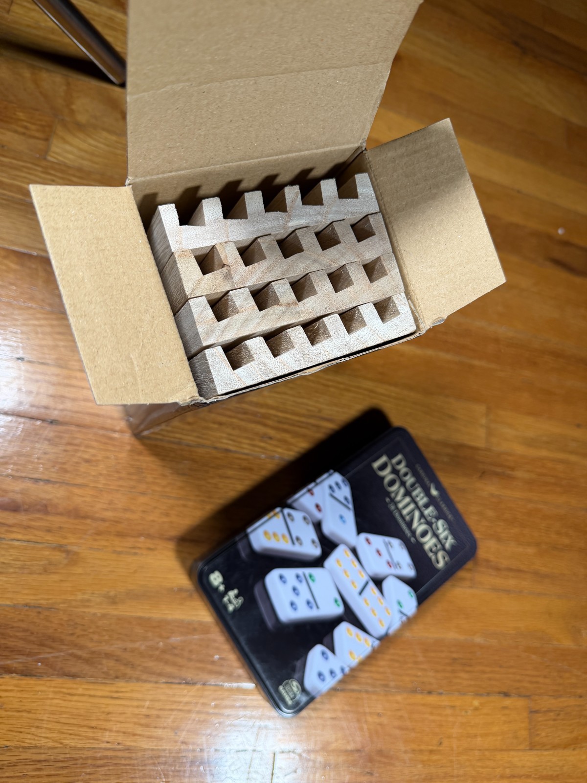 Cardinal Classics Domino Set With 4 Wood Domino Racks