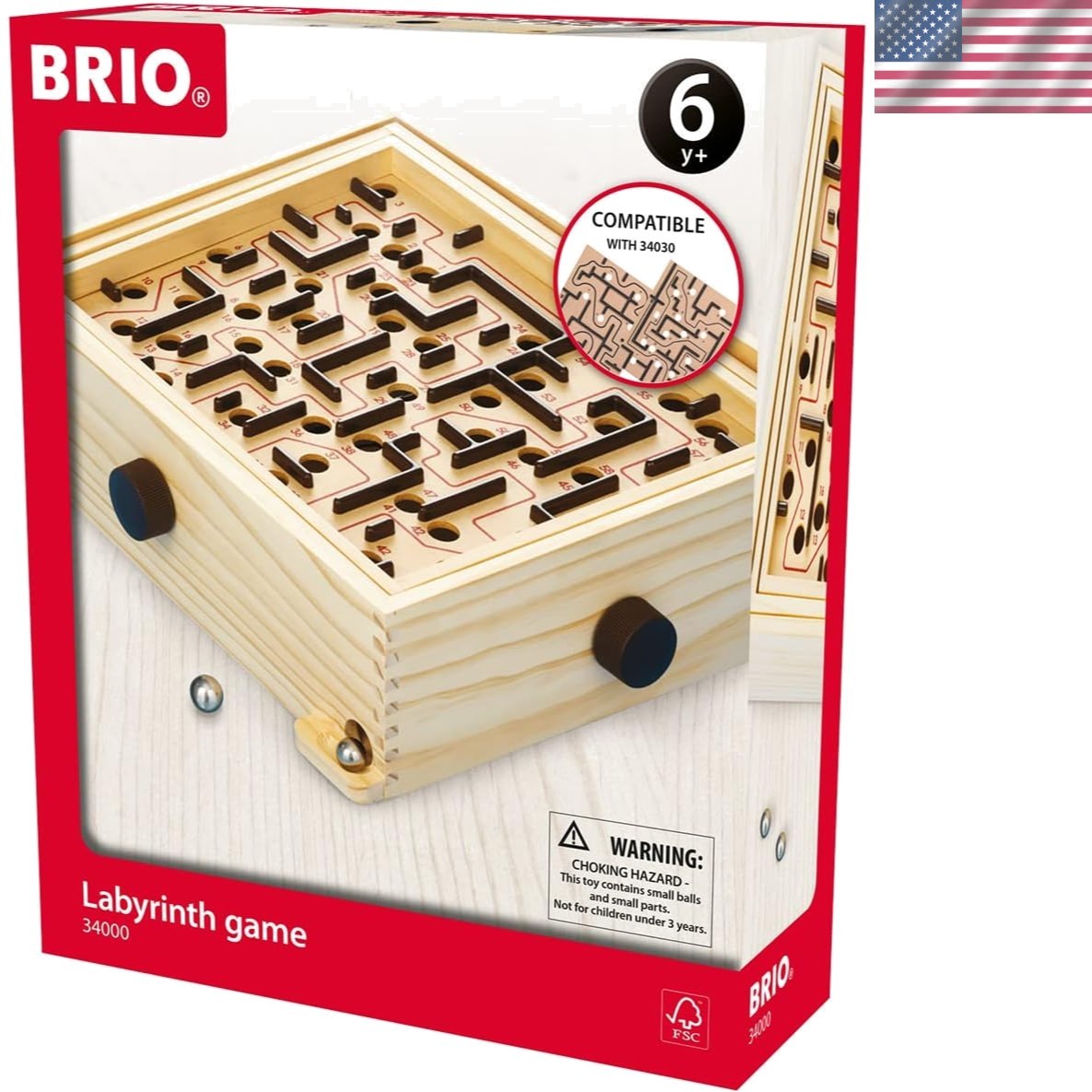 34000 Labyrinth Game – Classic Mind-Challenging Maze | Enhances Concentration…