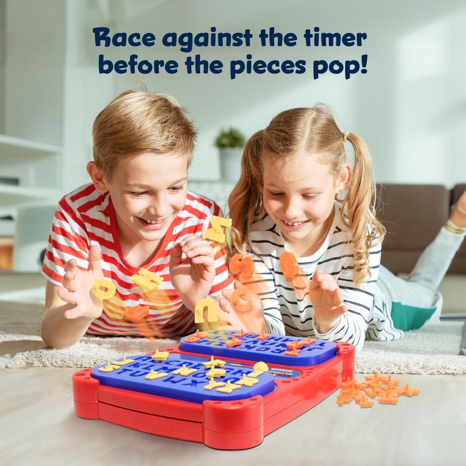 Pop Up Board Game 2-Player | Preschool Game with Alphabet Puzzle Pieces | Edu…