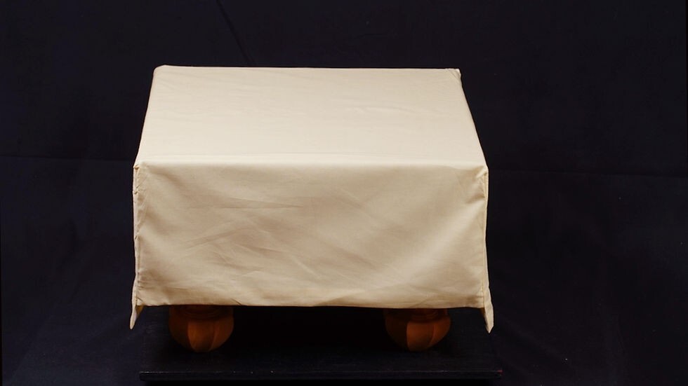 Japanese Goban IGO “HON-KAYA 本榧” Wooden Board 4 legs Thick 6.5 in With Box