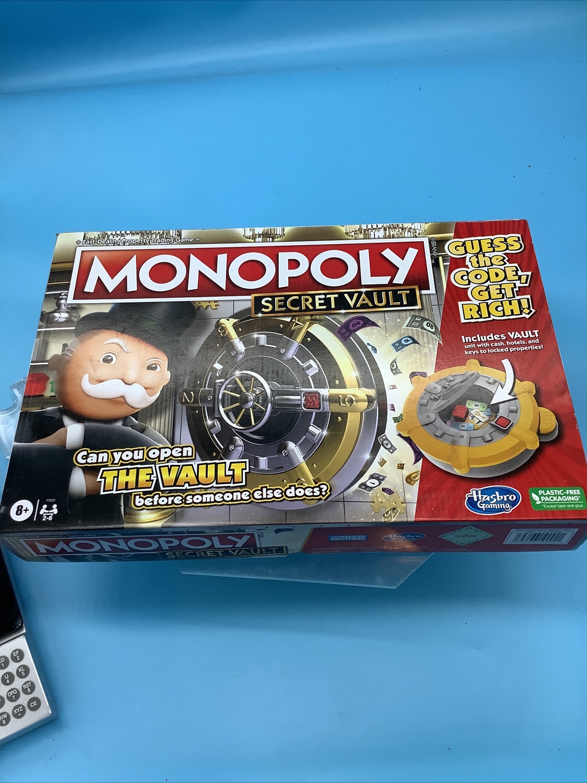 MONOPOLY Secret Vault Board Game for Kids Ages 8 and Up, Family Board Game XL1