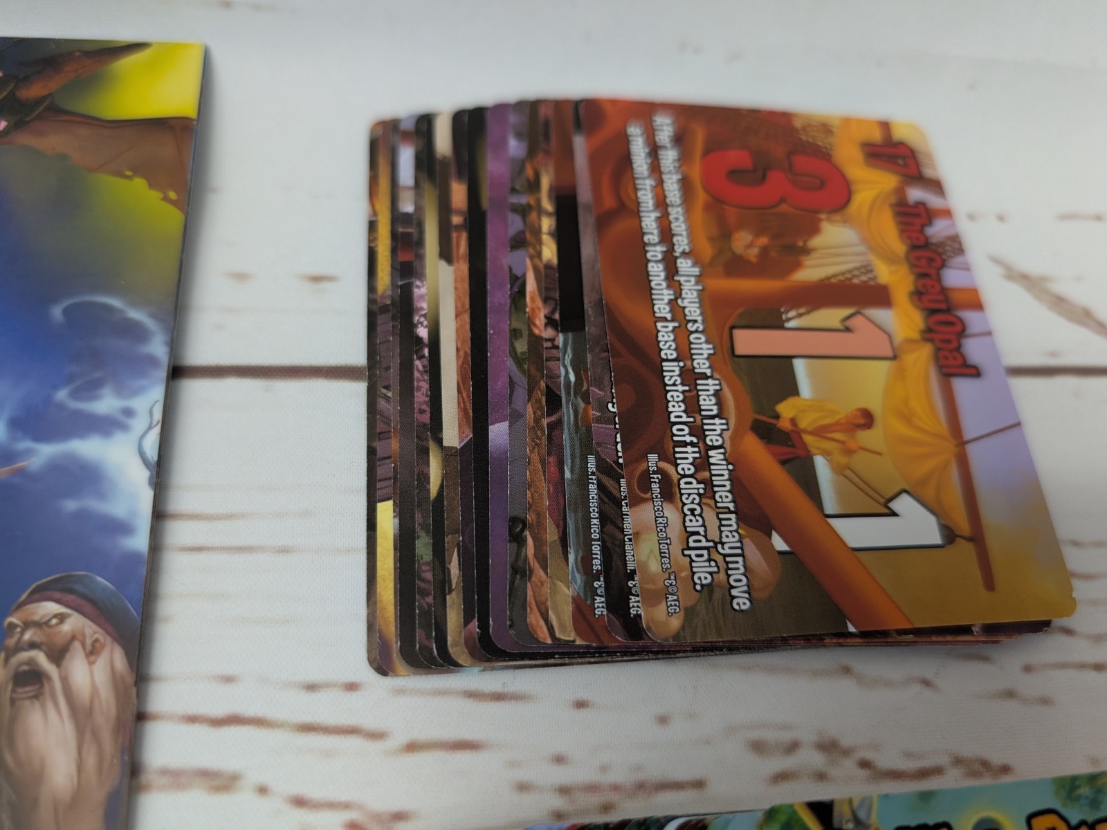 Smash Up Board Game Card Game Original Base Set & Big Geeky Box AEG *1 Bent Card