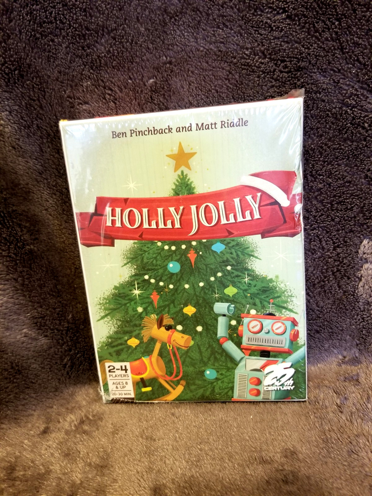 Holly Jolly Card Game .. Trim Your Tree Christmas Stocking Stuffer 2-4 Players