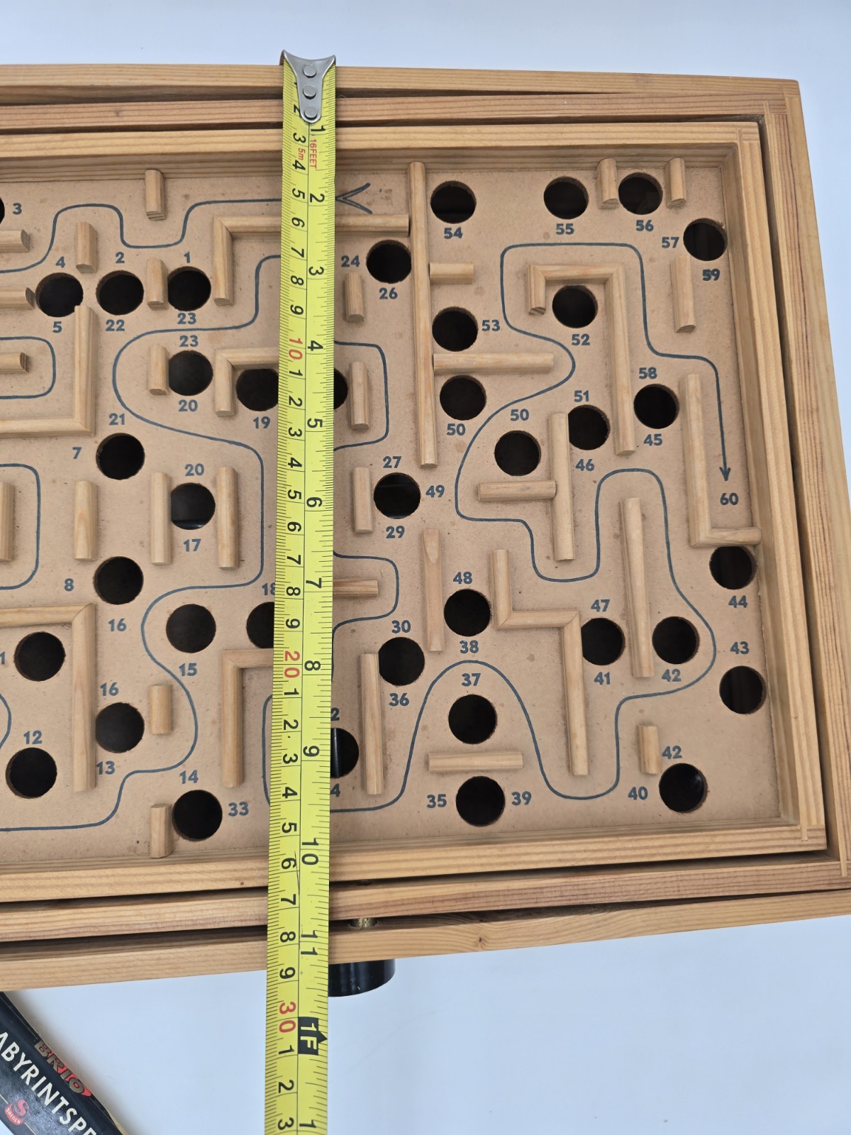 Vintage BRIO Labyrinth Wood Maze Game in Original Box – 1950s – #18376 – SWEDEN