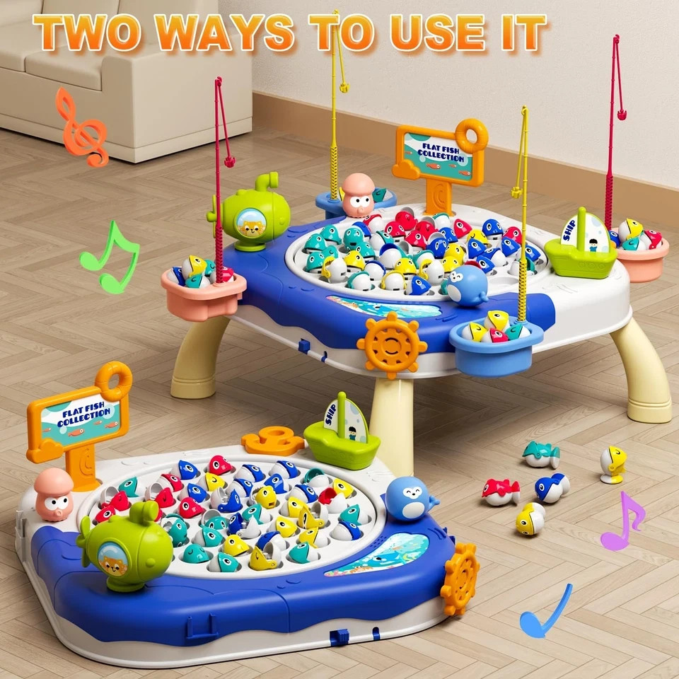 Magnetic Fishing Game for Kids Toddlers Ages 1-3 3-5 5-7, Fish Toy Board Game…