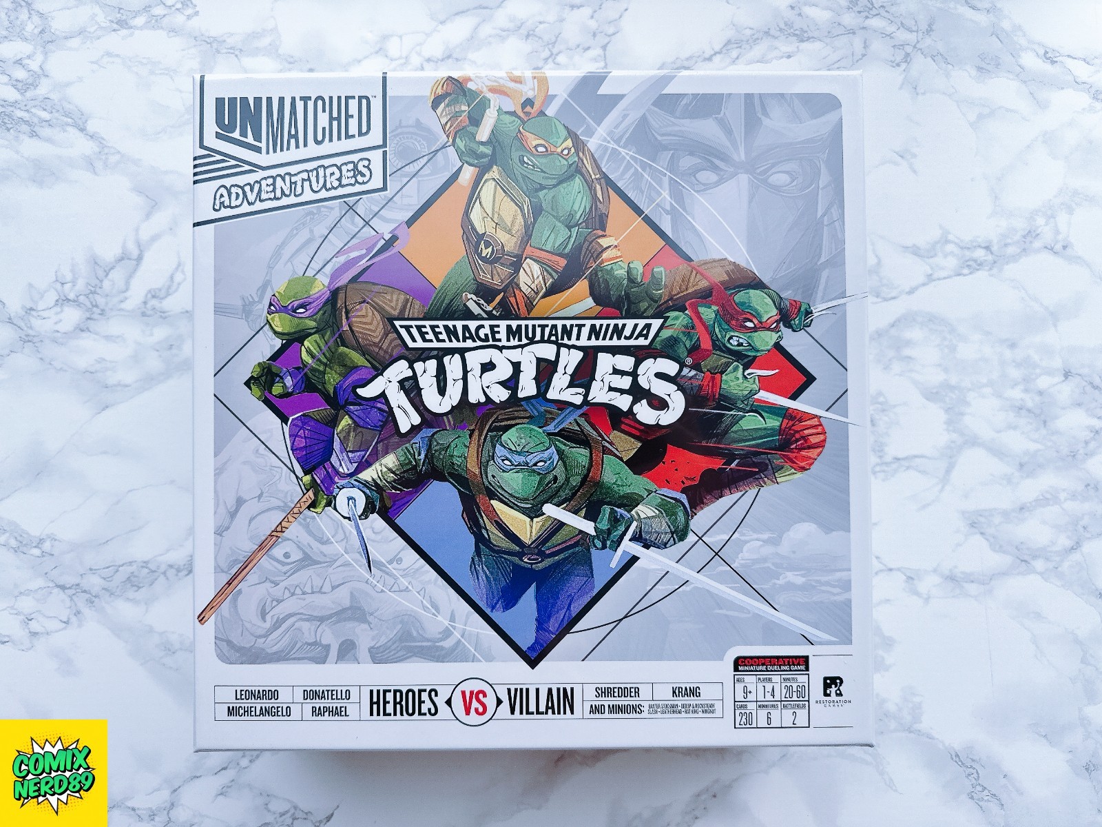 UnMatched Adv TEENAGE MUTANT NINJA TURTLES Kickstarter XL Ultimate Supreme NEW