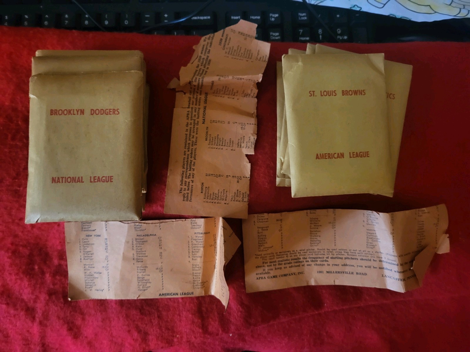 APBA VINTAGE MLB 1930 SEASON