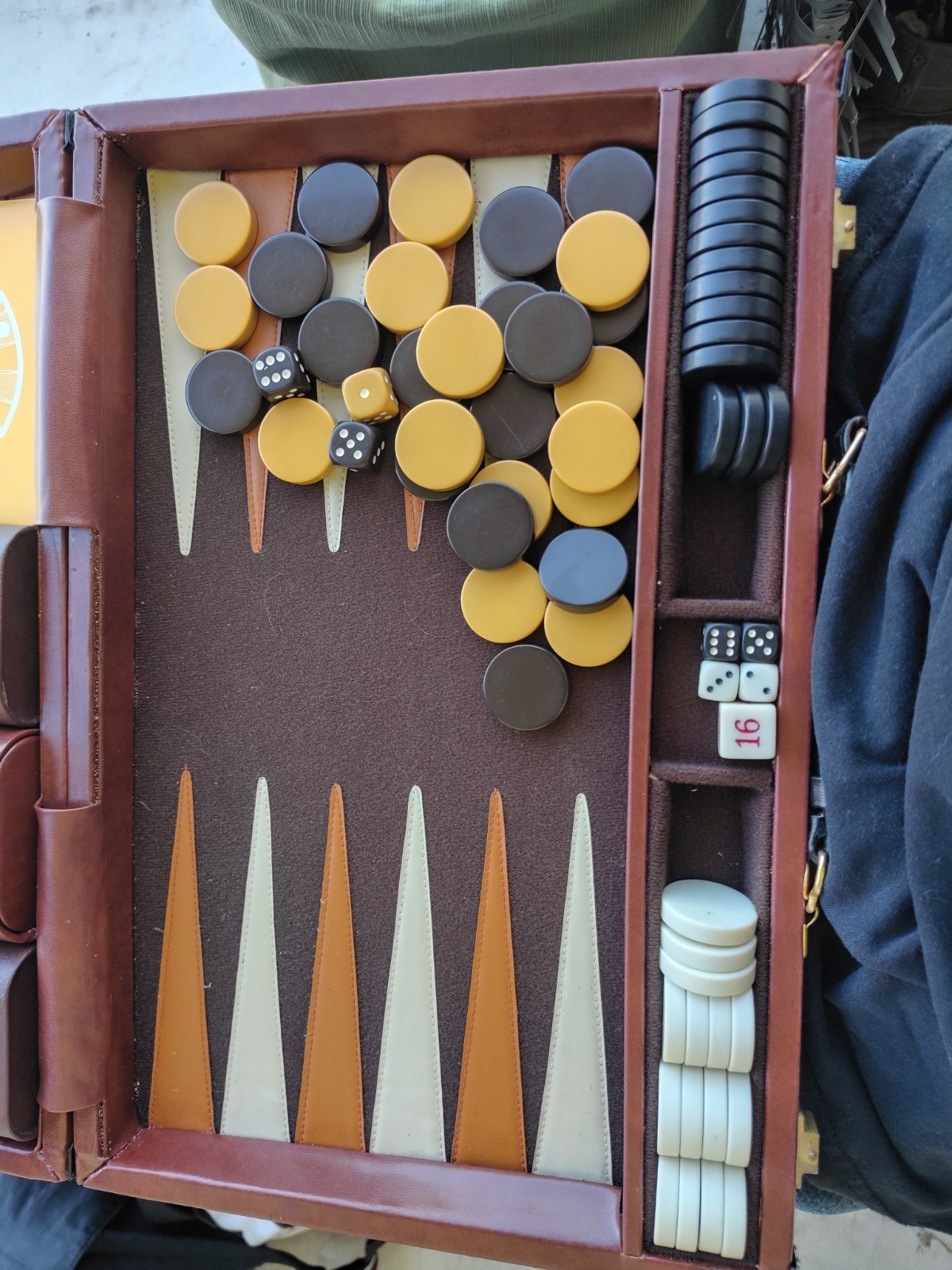 Vintage H.I.T. Industries Backgammon Set Complete Case Manual Extras – Pristine