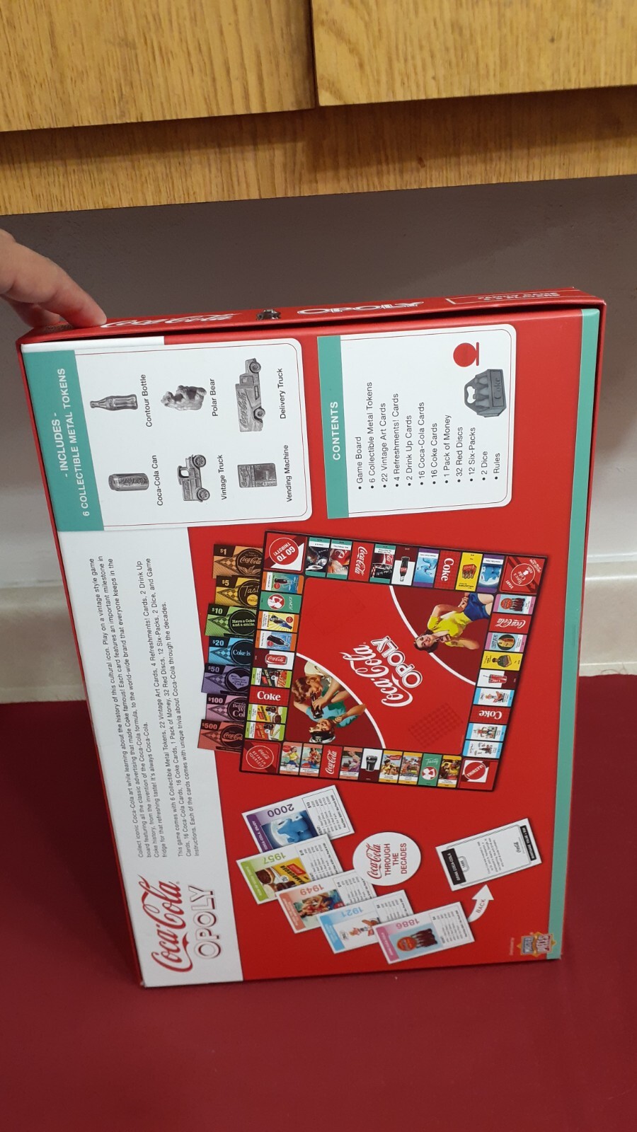 Coca-Cola Opoly Board Game Collector’s Edition 6 Token Masterpieces NEW Sealed