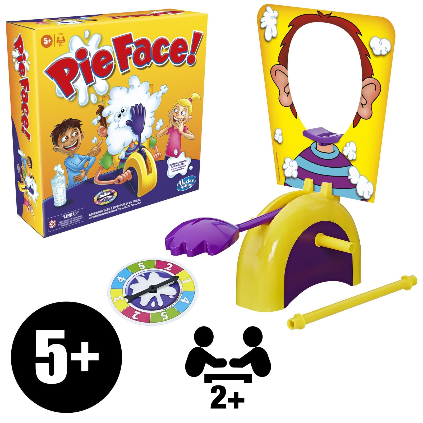Hilarious Pie Face Game for Family Fun Kids Ages 5 and Up Tabletop Gameplay