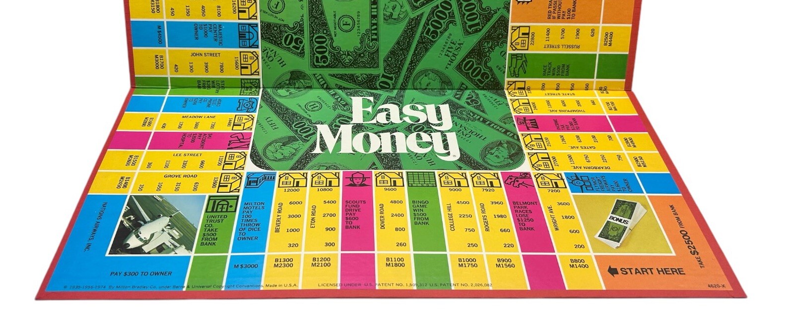 Vintage 1974 EASY MONEY Board Game Milton Bradley EUC COMPLETE