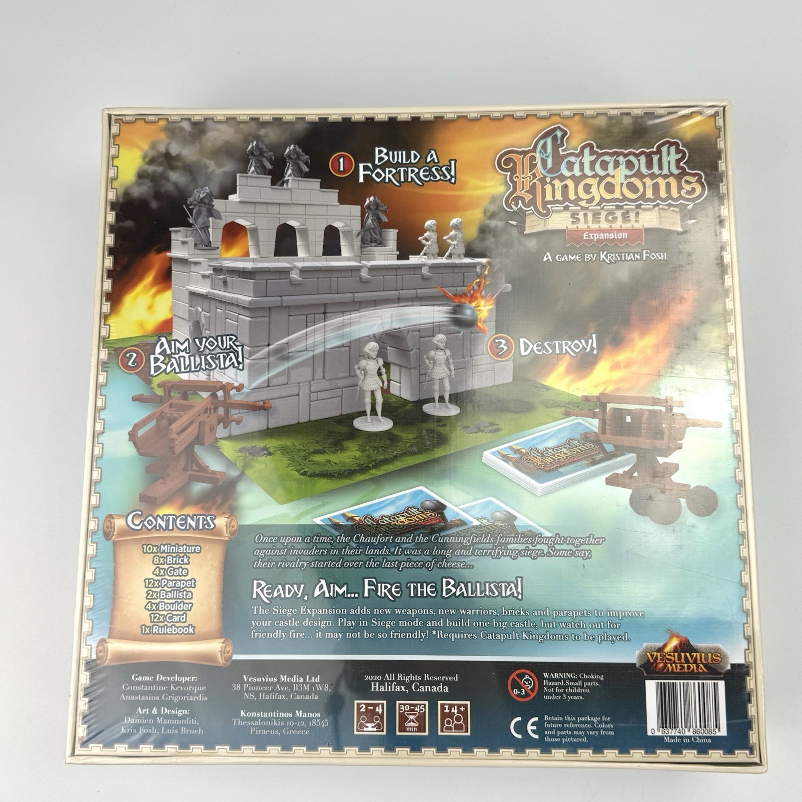 Catapult Kingdoms Kickstarter Bundle With Expansions Artificers & Seige – AS IS