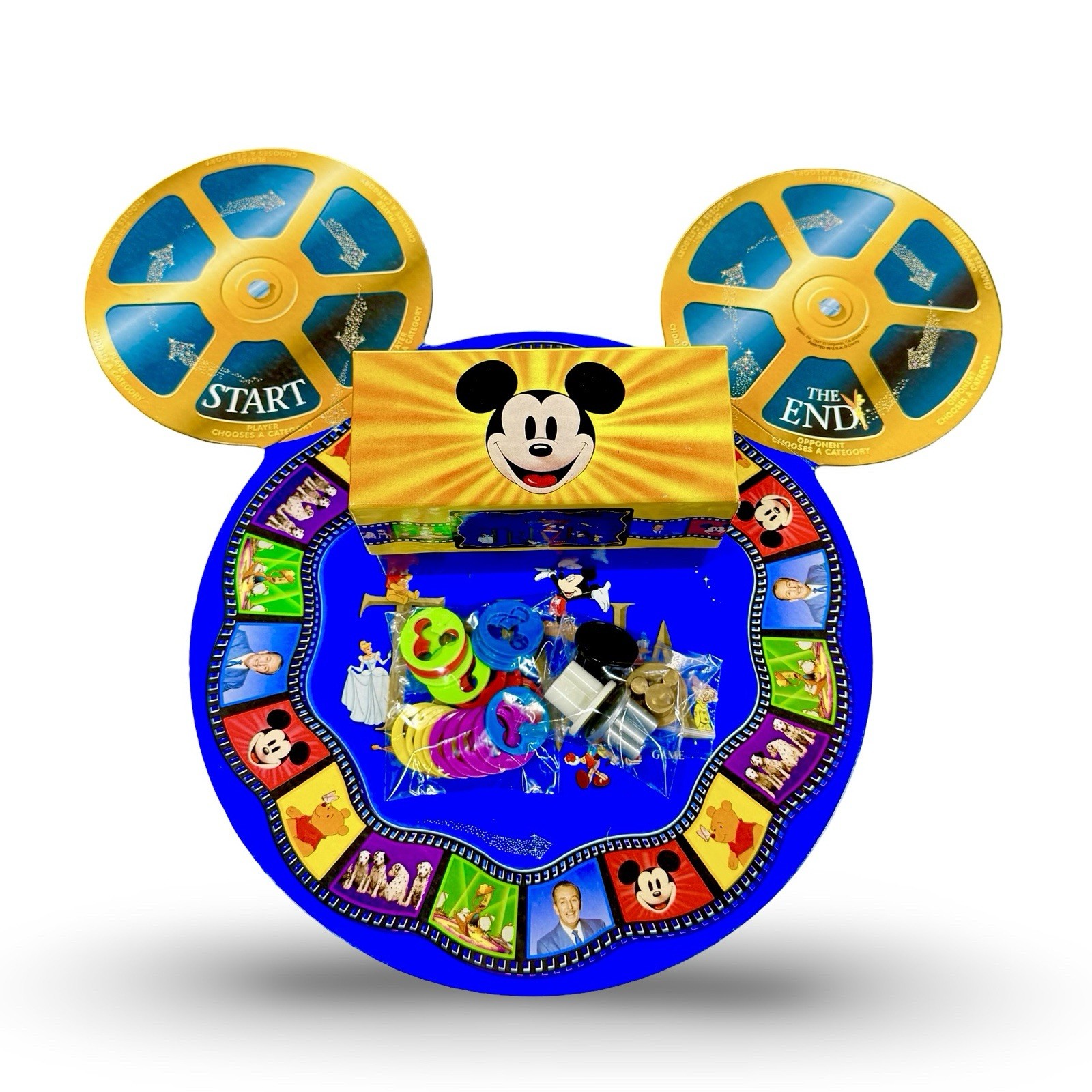 Disney Trivia Game Tin Mattel Wonderful World Complete Board Game Mickey Vintage