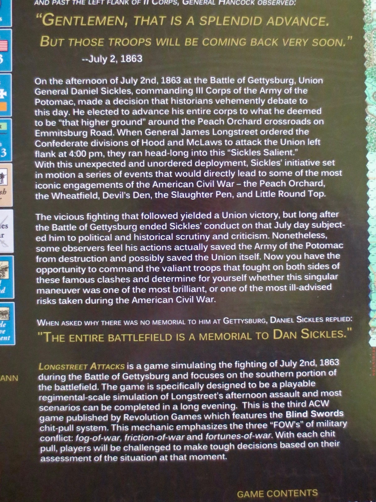 Longstreet Attacks: The Second Day at Gettysburg 2018 Revolution Games unpunched