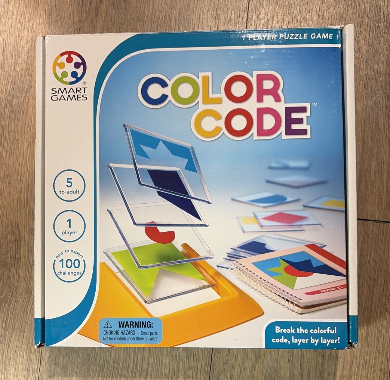 SmartGames Color Code Puzzle Game 1 Player Brain Teaser Logic 100 Challenges 5+
