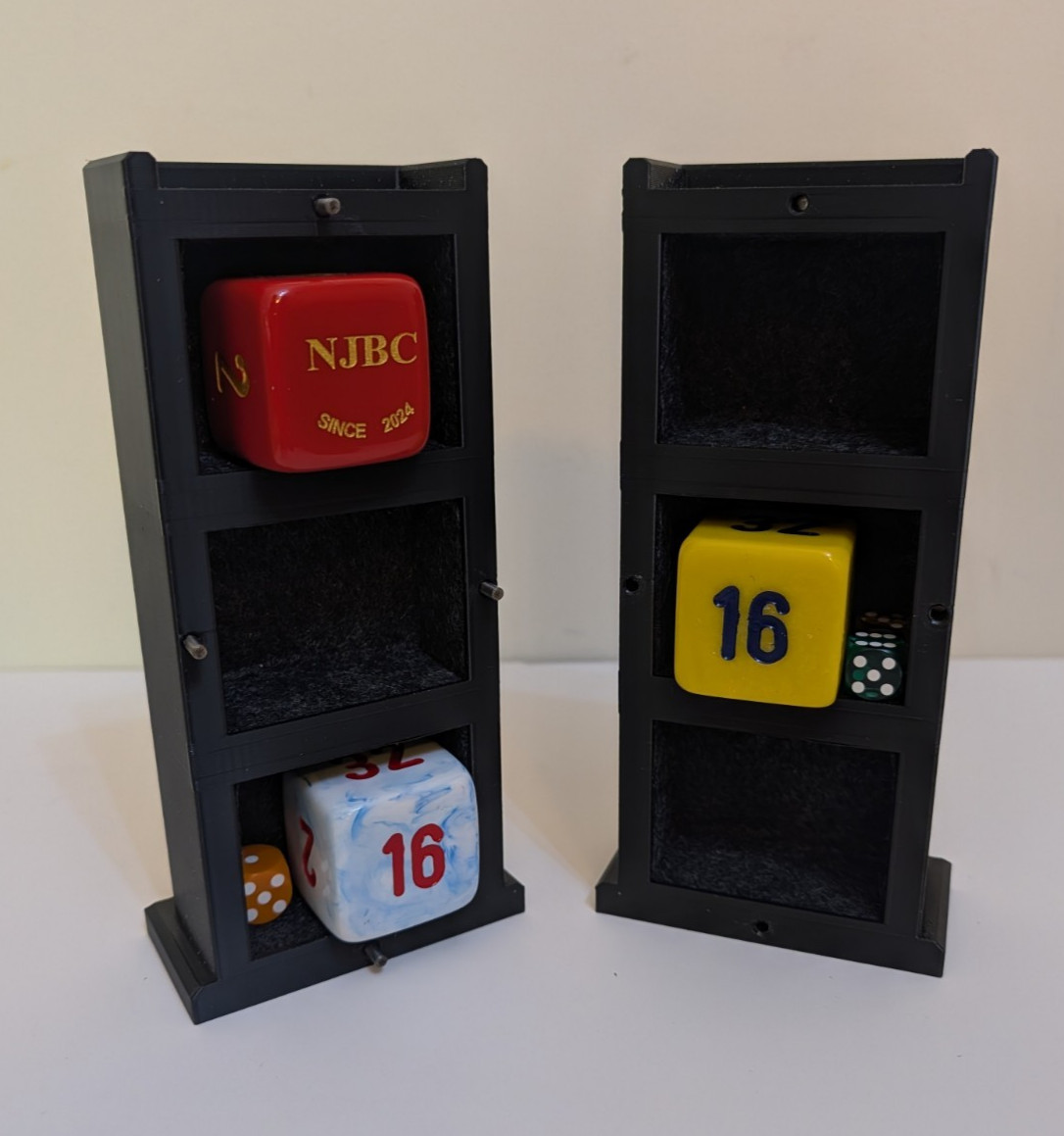 Cube-Tower™ Backgammon Doubling Cube Display & Storage Tower – Choose Color