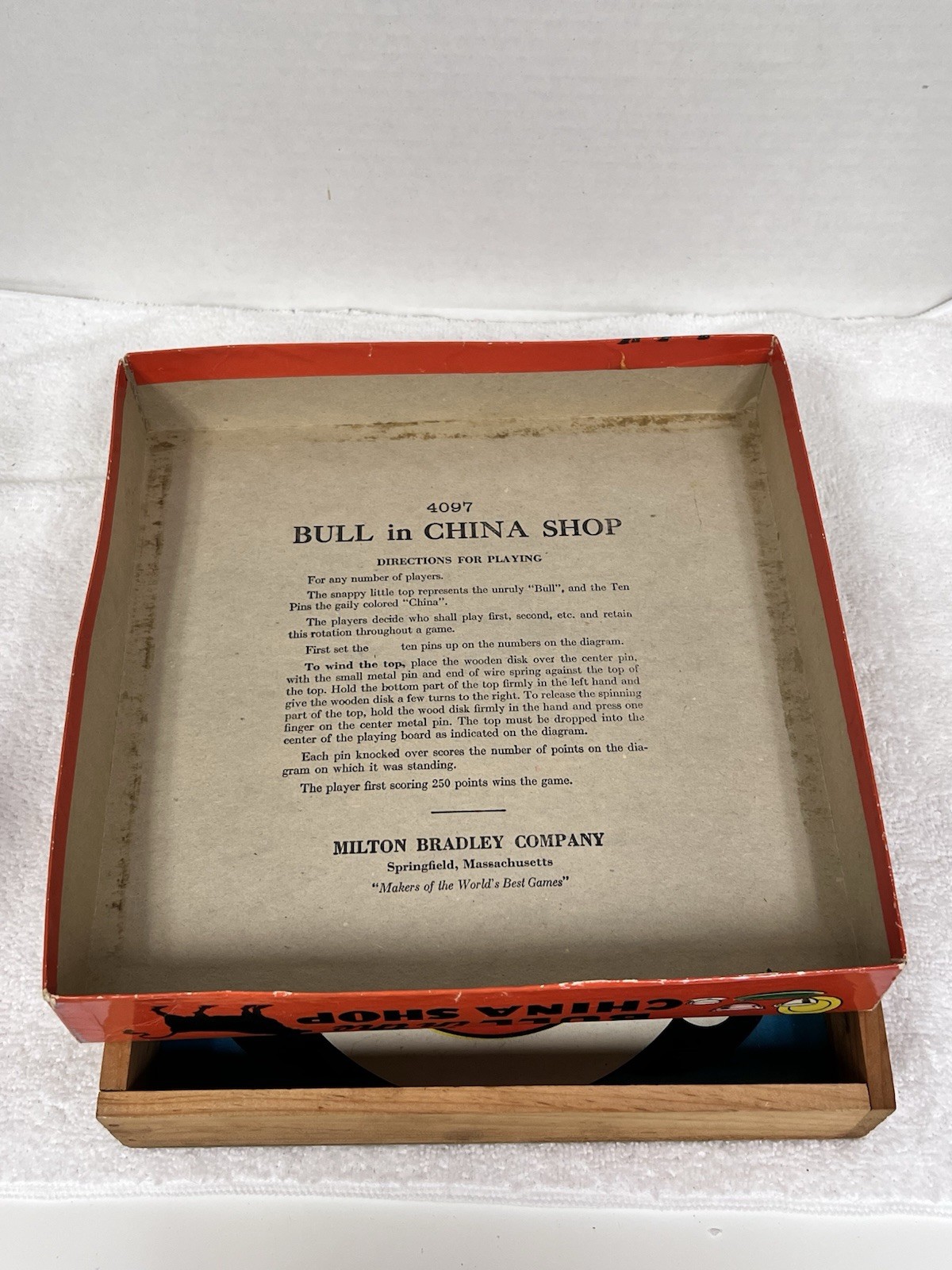 Vintage Bull in the China Shop Milton Bradley Board Game Colorful Box As Found