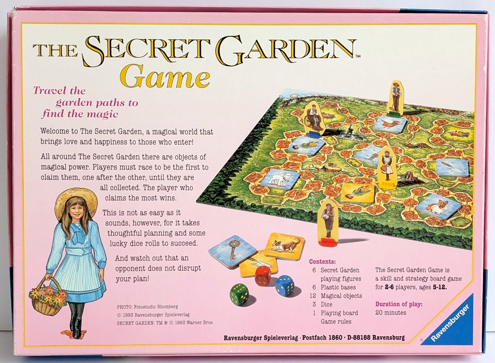The Secret Garden Game by Ravensburger 2-6 Players Children Ages 5-12 Complete